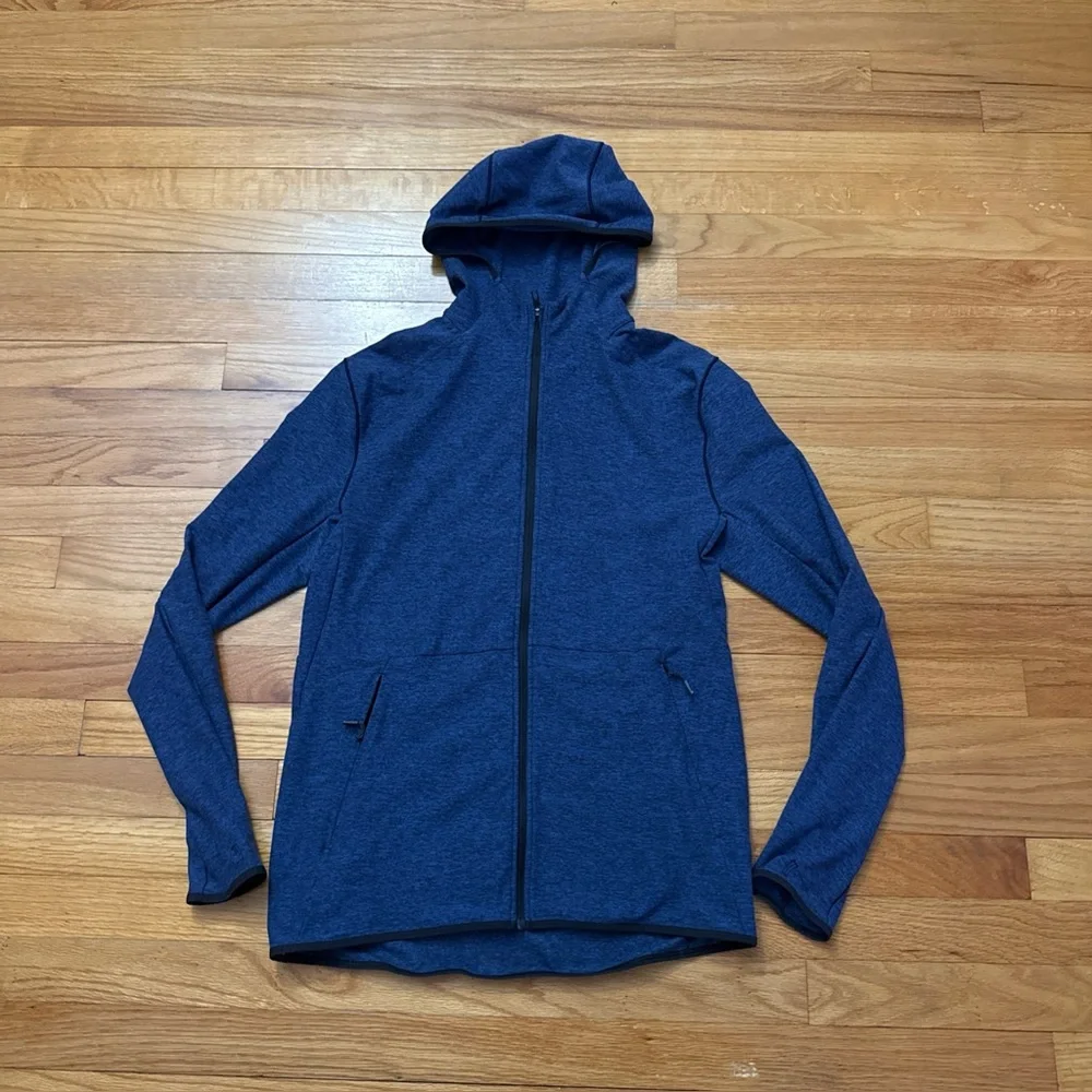 Lululemon Surge Warm Full Zip Hooded Jacket Blue